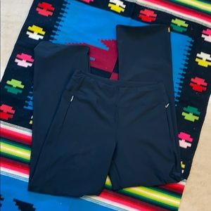 Lucy slacks. Black. Zippered pockets.